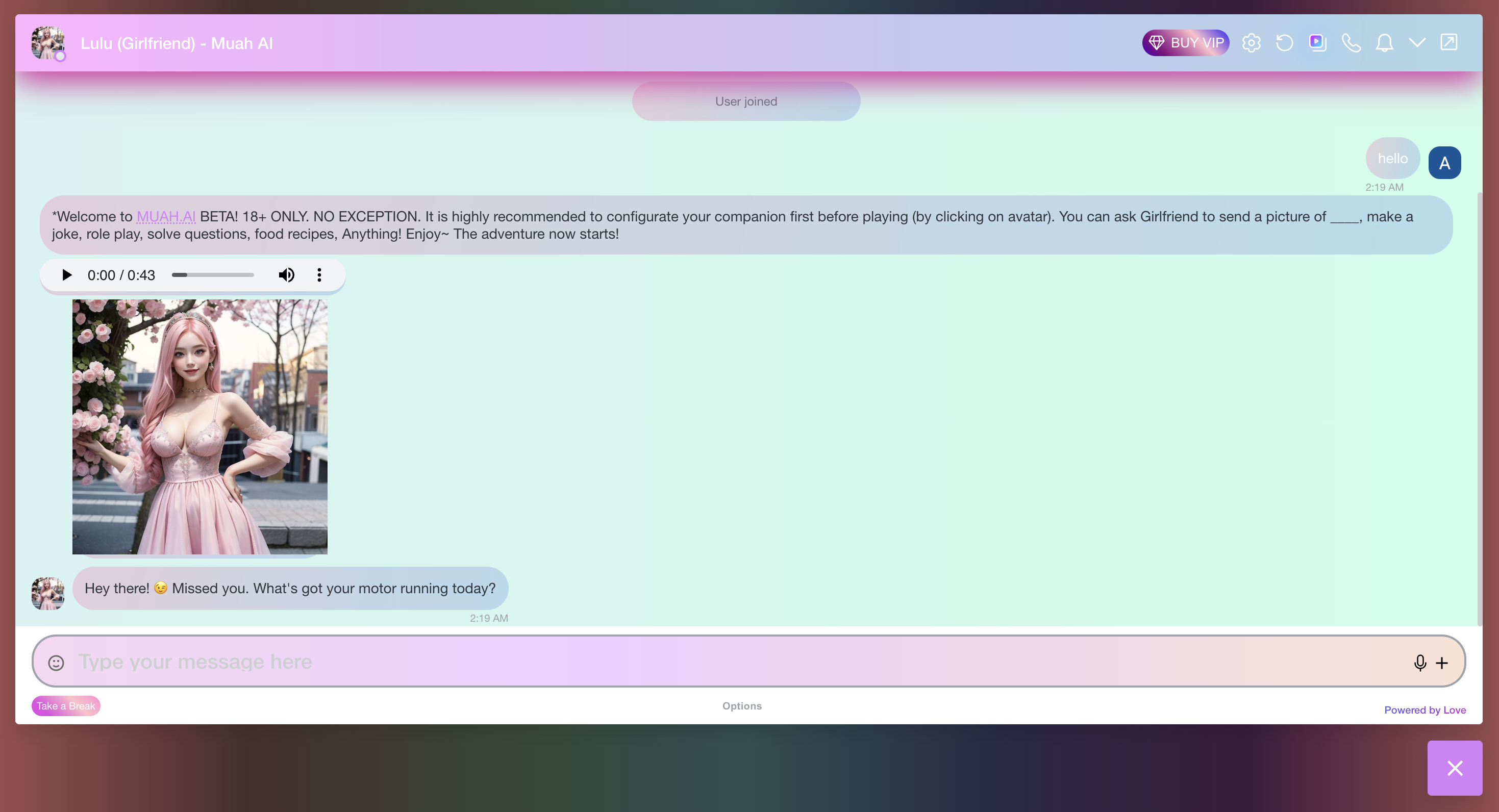 Muah AI screenshot 2